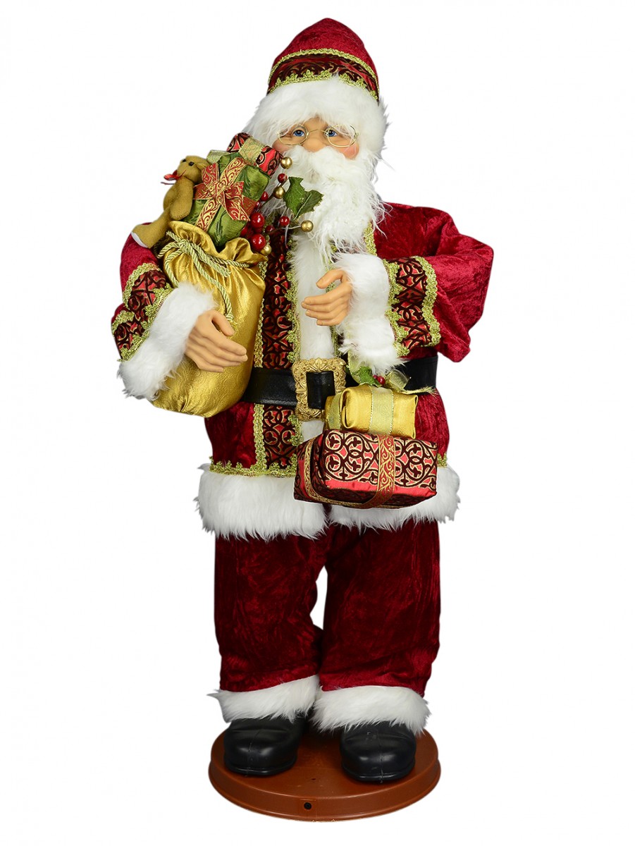 Singing & Dancing Santa With Sack Musical Animation - 95cm 