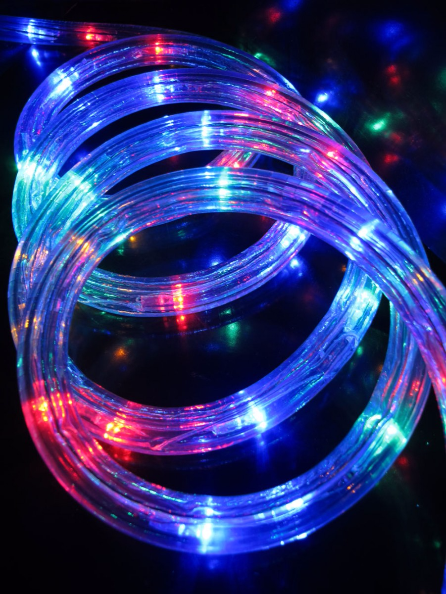 240 Multi Colour LED Tube Rope Light - 10m | Christmas Lights | Buy