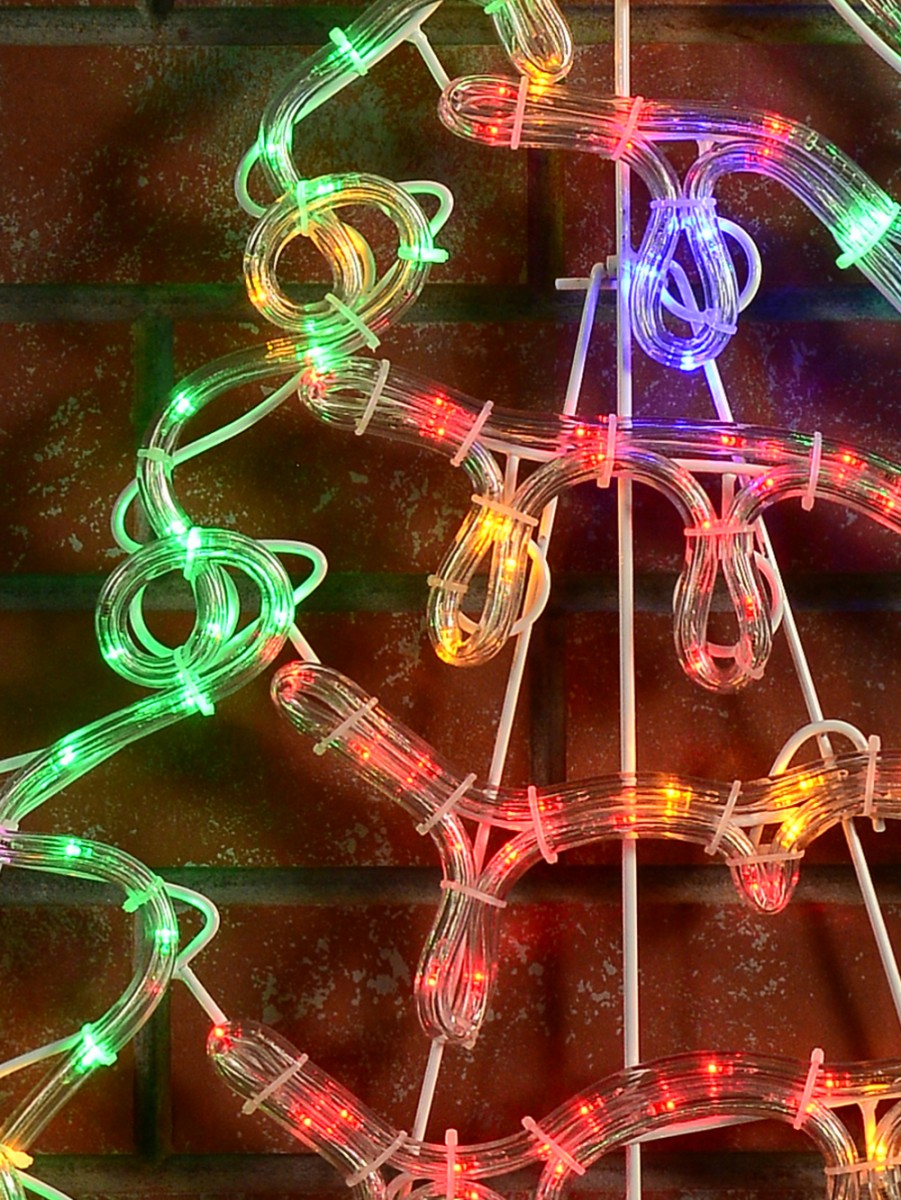Decorated Multi Colour Christmas Rope Light Silhouette 72cm Christmas Lights Buy Online 
