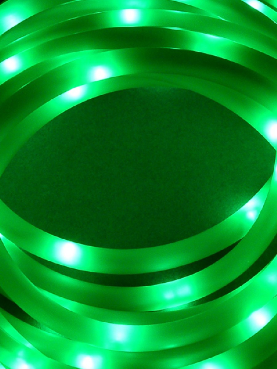green disk led night lights