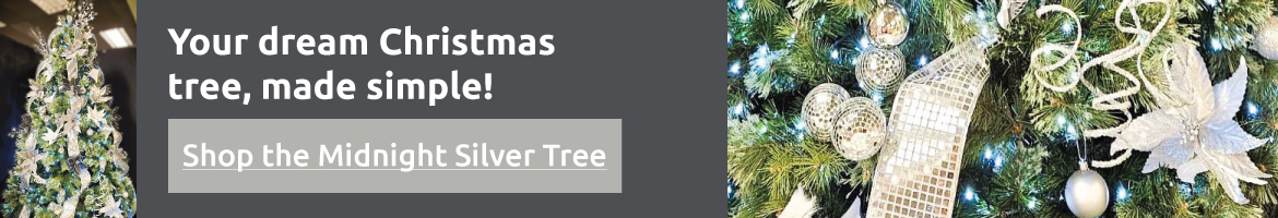 Shop Our Midnight Silver Decorated Tree