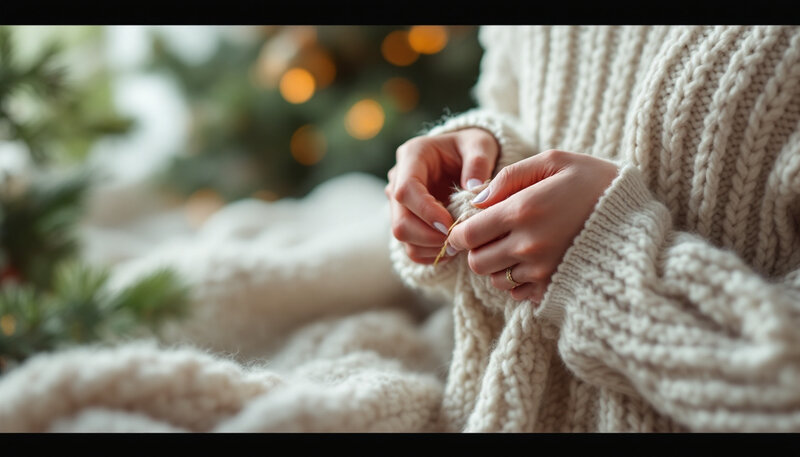 Knitting a Turtleback Sweater for Christmas
