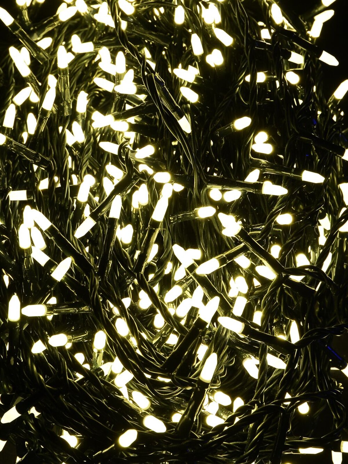 1000 Warm White LED Bullet Bulb String Lights - 50m