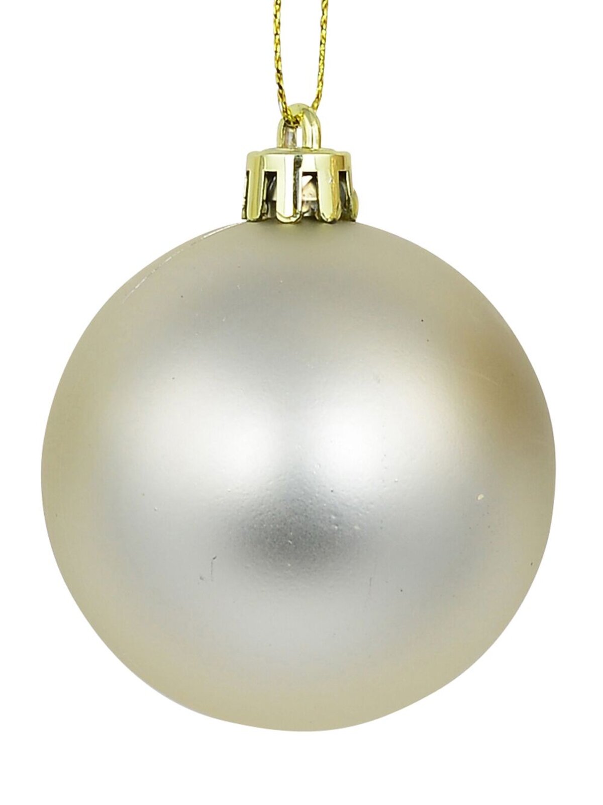 12x Timeless Champagne Essential Mixed Finish Baubles | 60mm — image 4
