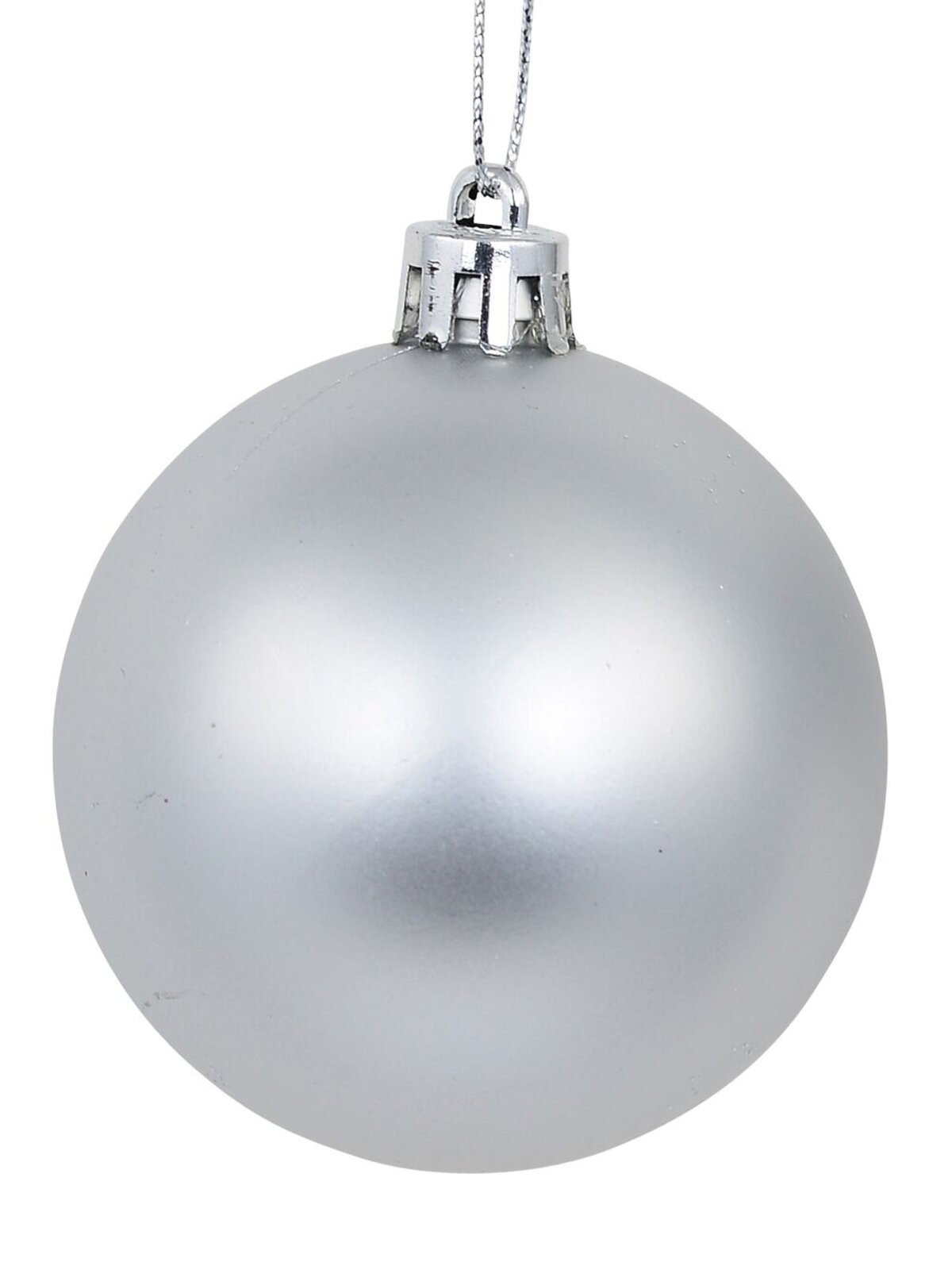 12x Timeless Silver Essential Mixed Finish Baubles | 60mm — image 5