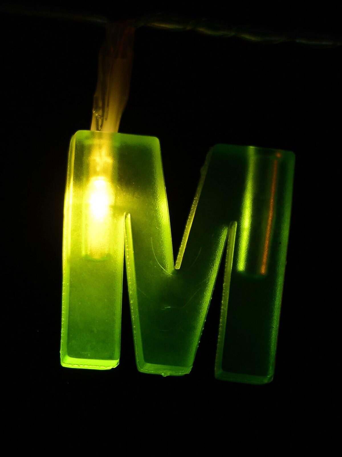 14 LED Red & Green ' Merry Christmas ' Block Letters Battery String Light - 1.4m
