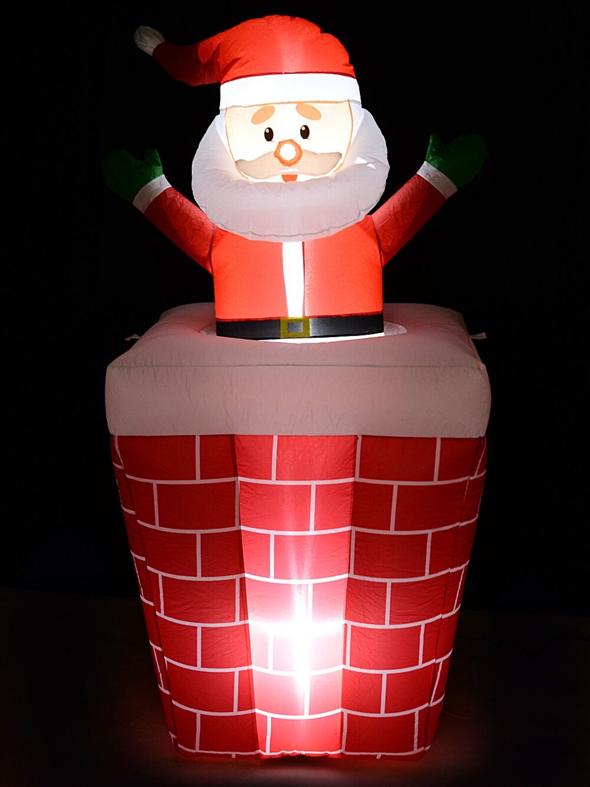 1.5m Santa Pop-Up Chimney | Animated LED Outdoor Inflatable — image 2