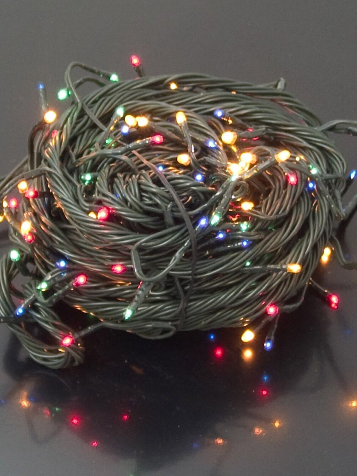 180 Multi Colour Incandescent Twinkle Mini Bulb String Light  - 9m