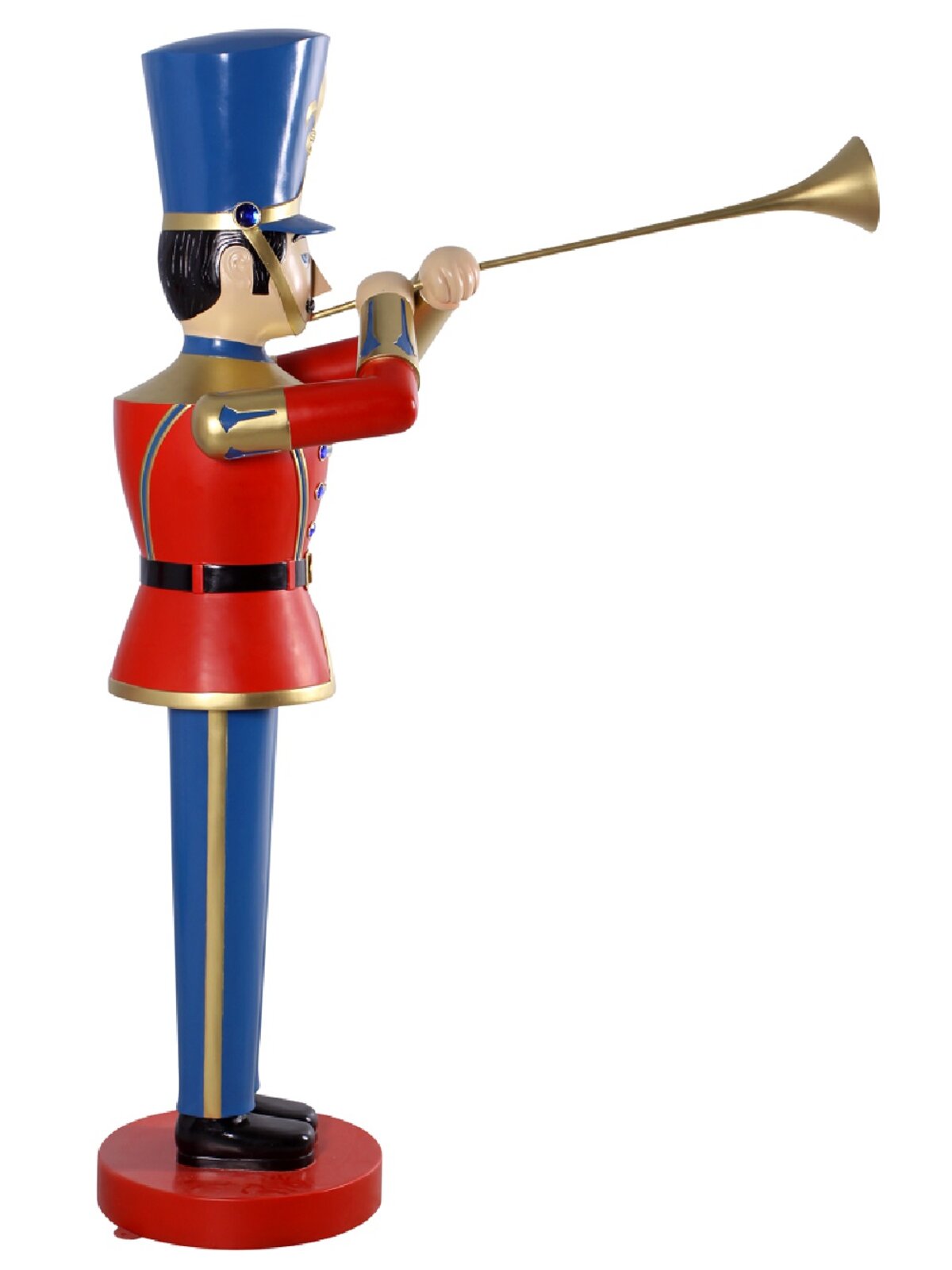 1.8m Tin Soldier & Coach Horn Life Size Resin Ornament — image 4
