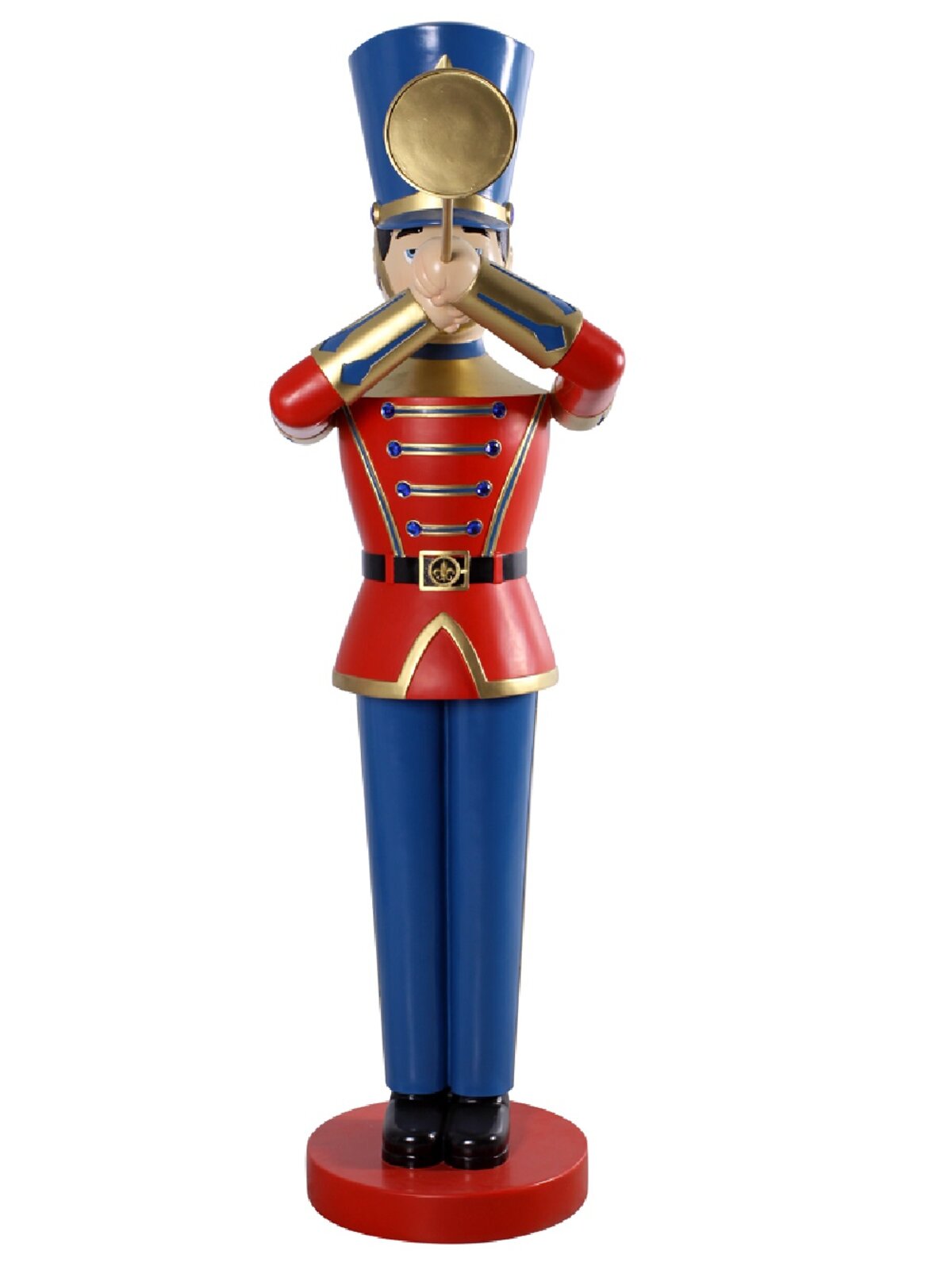 1.8m Tin Soldier & Coach Horn Life Size Resin Ornament — image 3