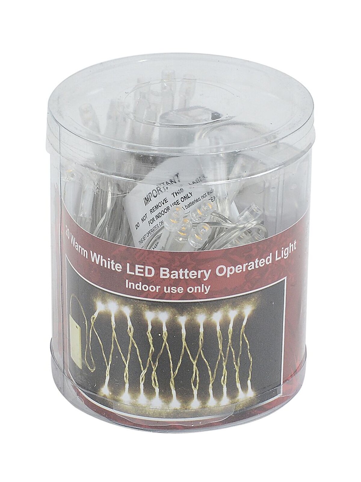 20 Cool White LED String Fairy Battery Lights With Static & Flash | 2.3m — image 3