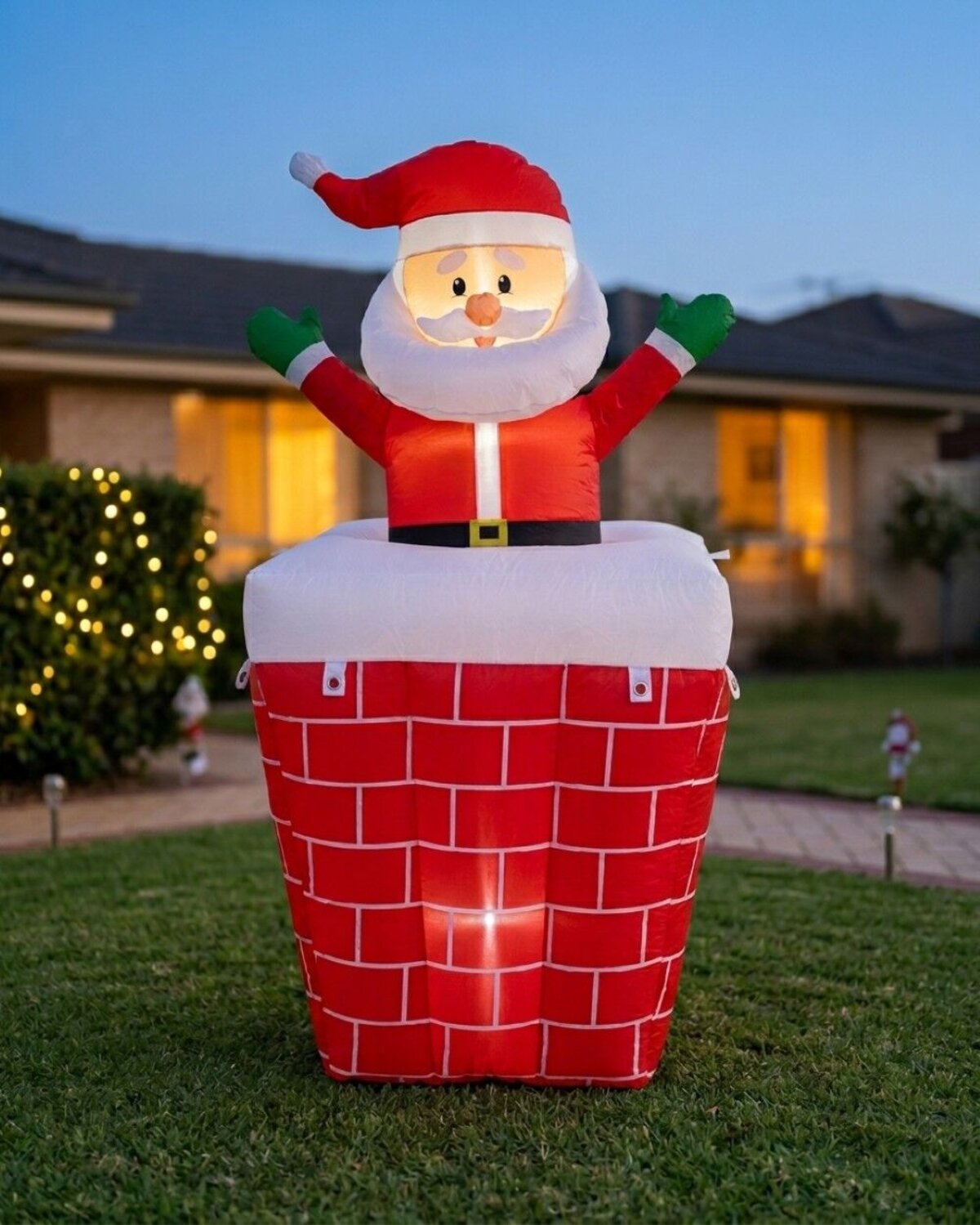 1.5m Santa Pop-Up Chimney | Animated LED Outdoor Inflatable — image 4