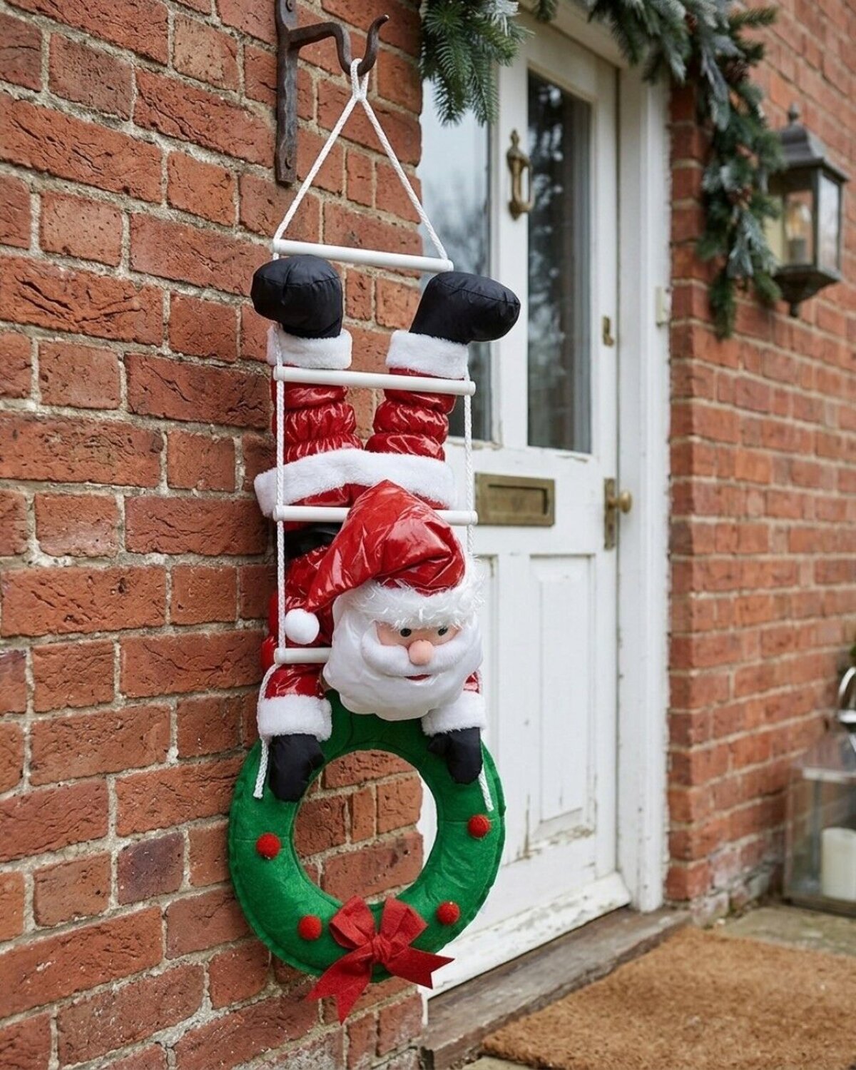Hanging Santa On Rope Ladder Outdoor Nylon Christmas Decoration | 1.1m — image 4