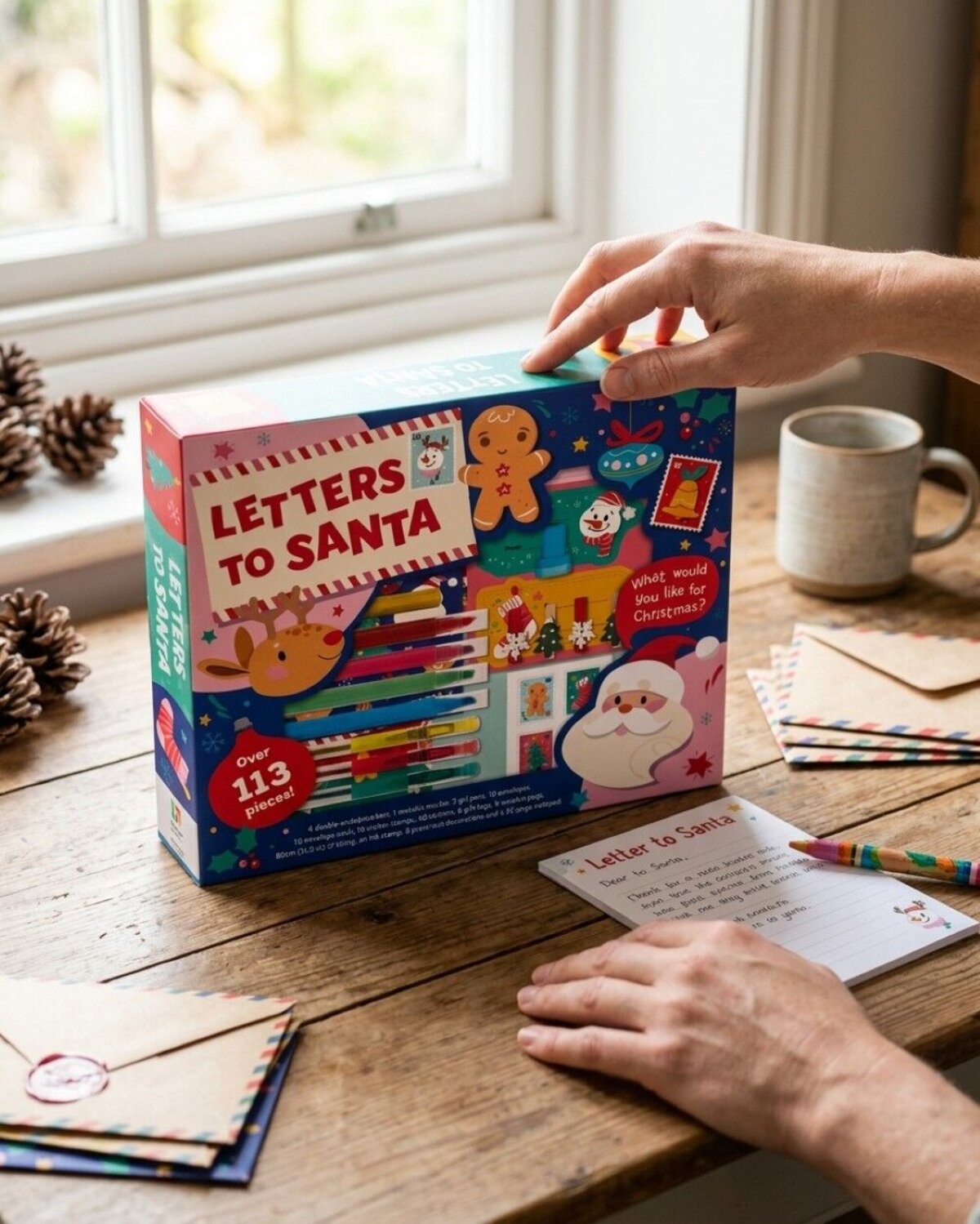 Deluxe Letters to Santa Stationery Activity Kit With Markers & Stickers — image 4