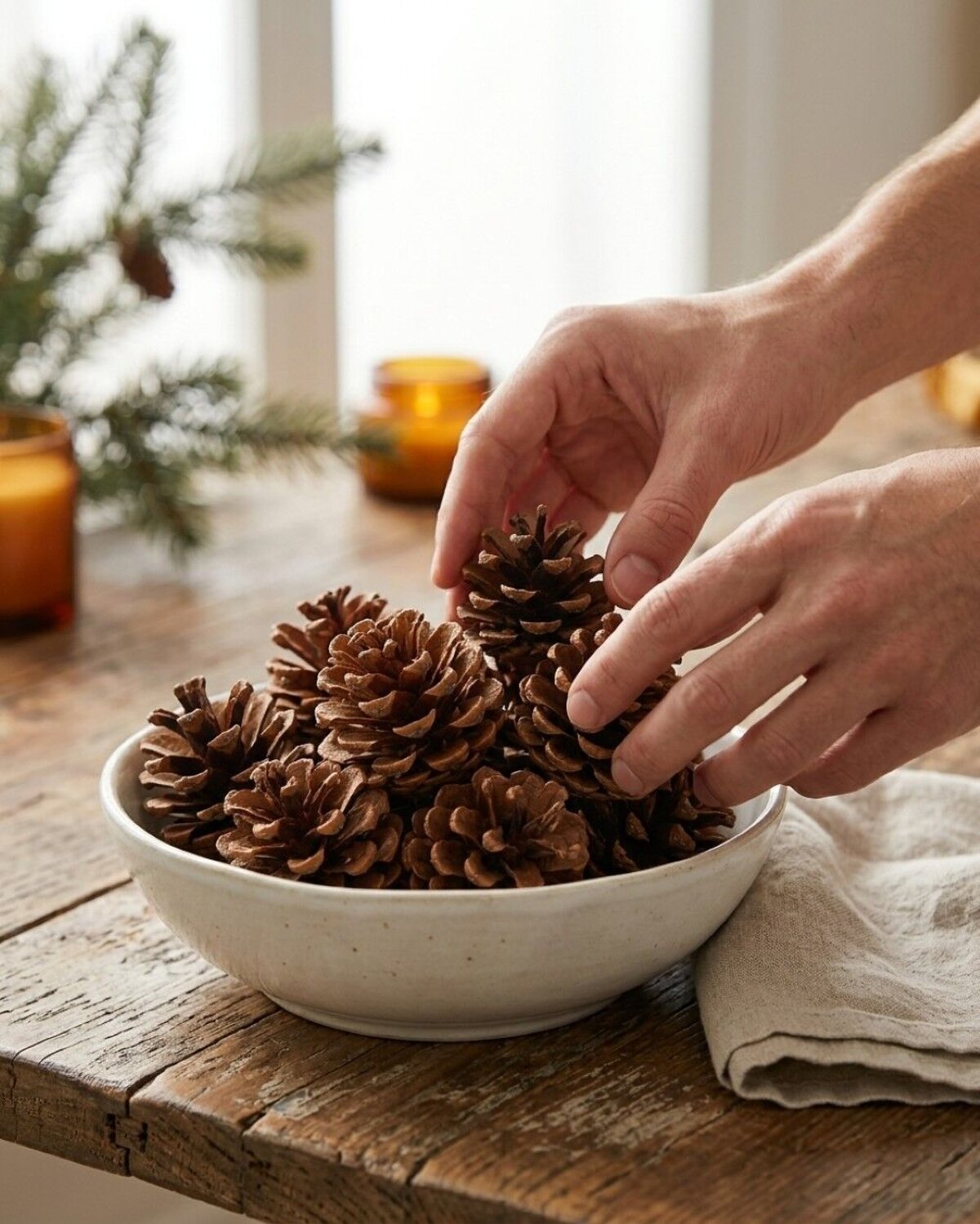 Natural Raw Jersey Pitch Pinecones | 150g — image 4