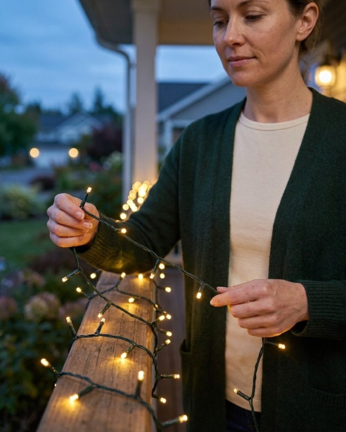 200 Warm White LED Solar String Fairy Lights 8 Function | 20m — image 3