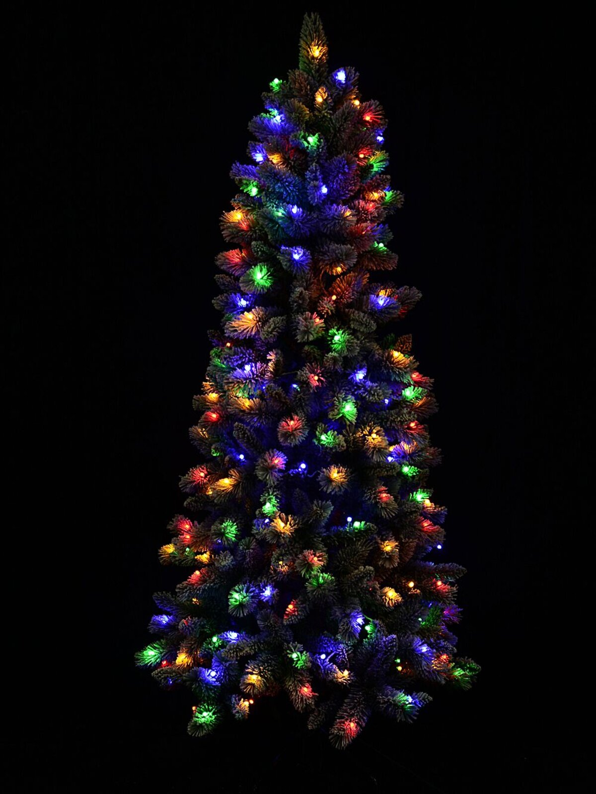 1.8m Ponoka Flocked Dual Colour LED Christmas Tree | 550 Tips & 250 Lights — image 5