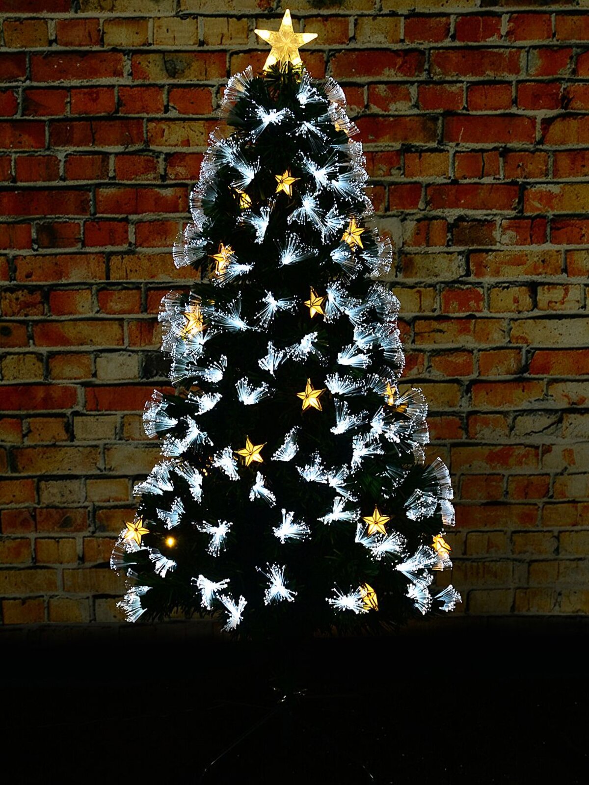 1.5m Starry Night Fir Cool & Warm White Fibre Optic Christmas Tree | 150 Tips — image 5