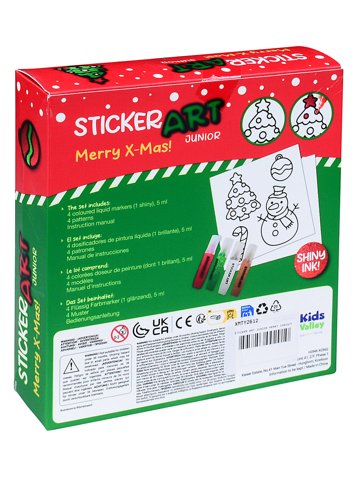 Sticker Art Junior Christmas Window  Kit | DIY Translucent Craft