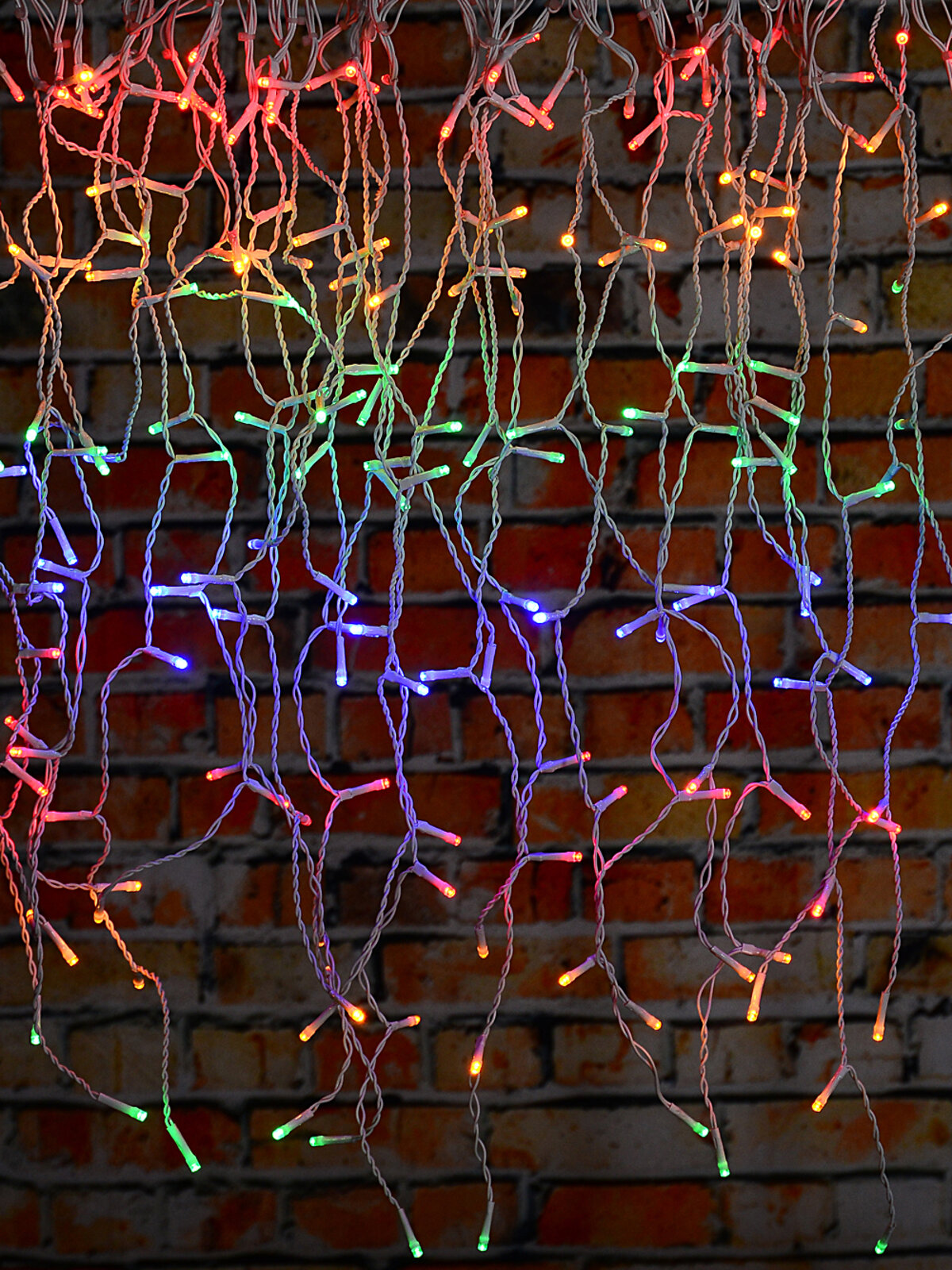 340 Multi Colour LED Icicle String Lights 8 Function With Timer | 10m