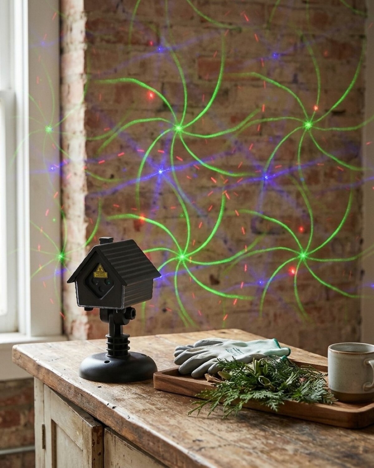 Red Green & Blue Multi Pattern LED Christmas Garden Laser Light | 17m x 15m — image 11
