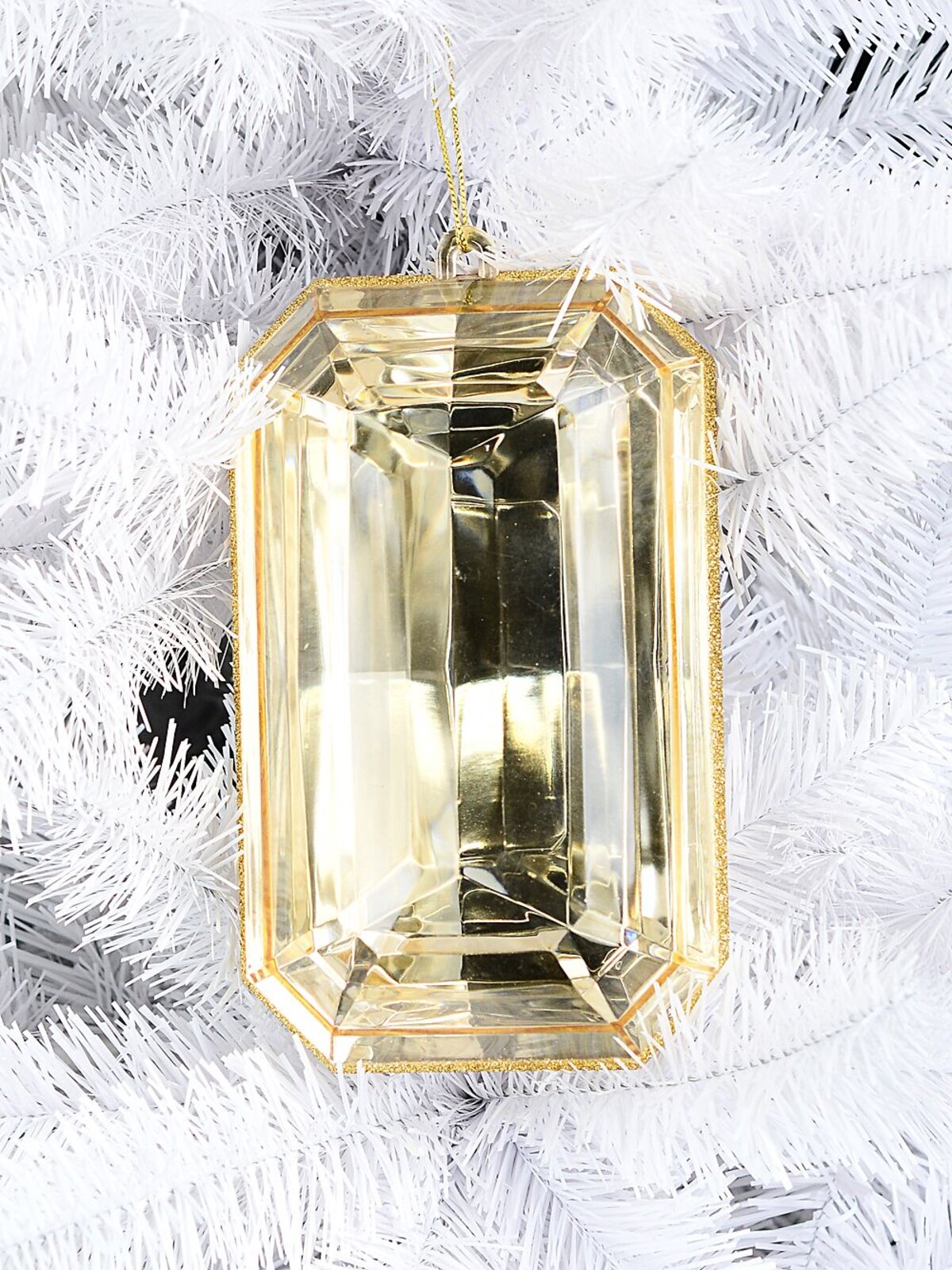 Radiant Citrine Gold Faceted Jewel Large Display Ornament | 20cm — image 2