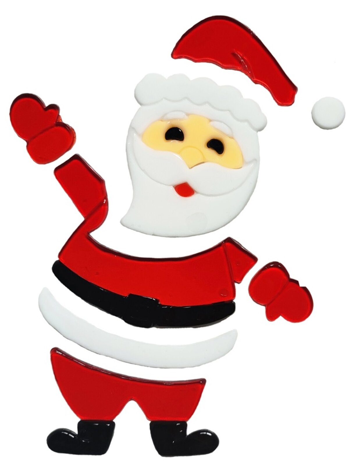 20cm Santa With Christmas Presents & Sleigh Gel Window Cling — image 2