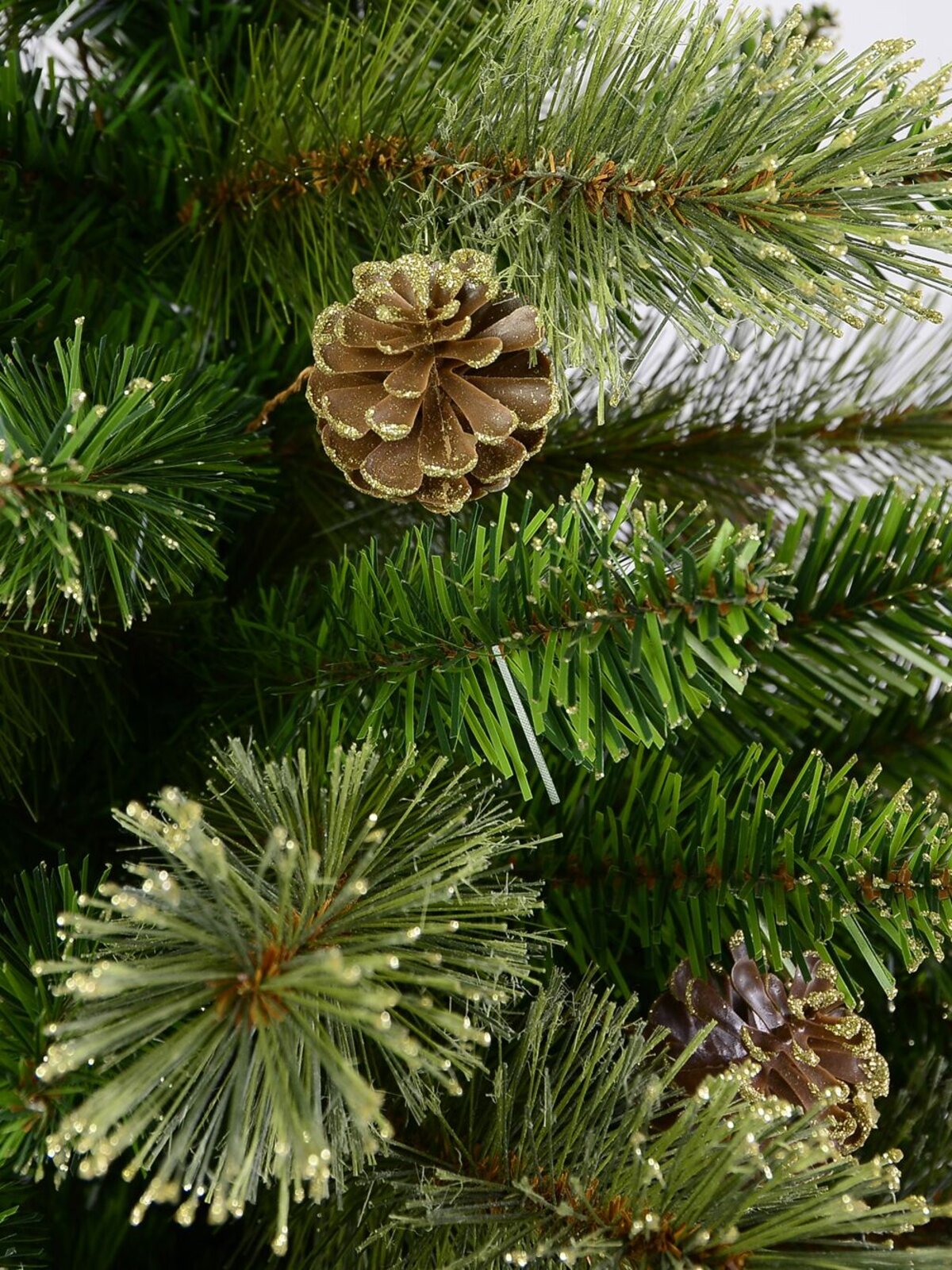2.3m Dawn Dew Artificial Christmas Tree | 1164 Tips & 64 Pine Cones — image 5