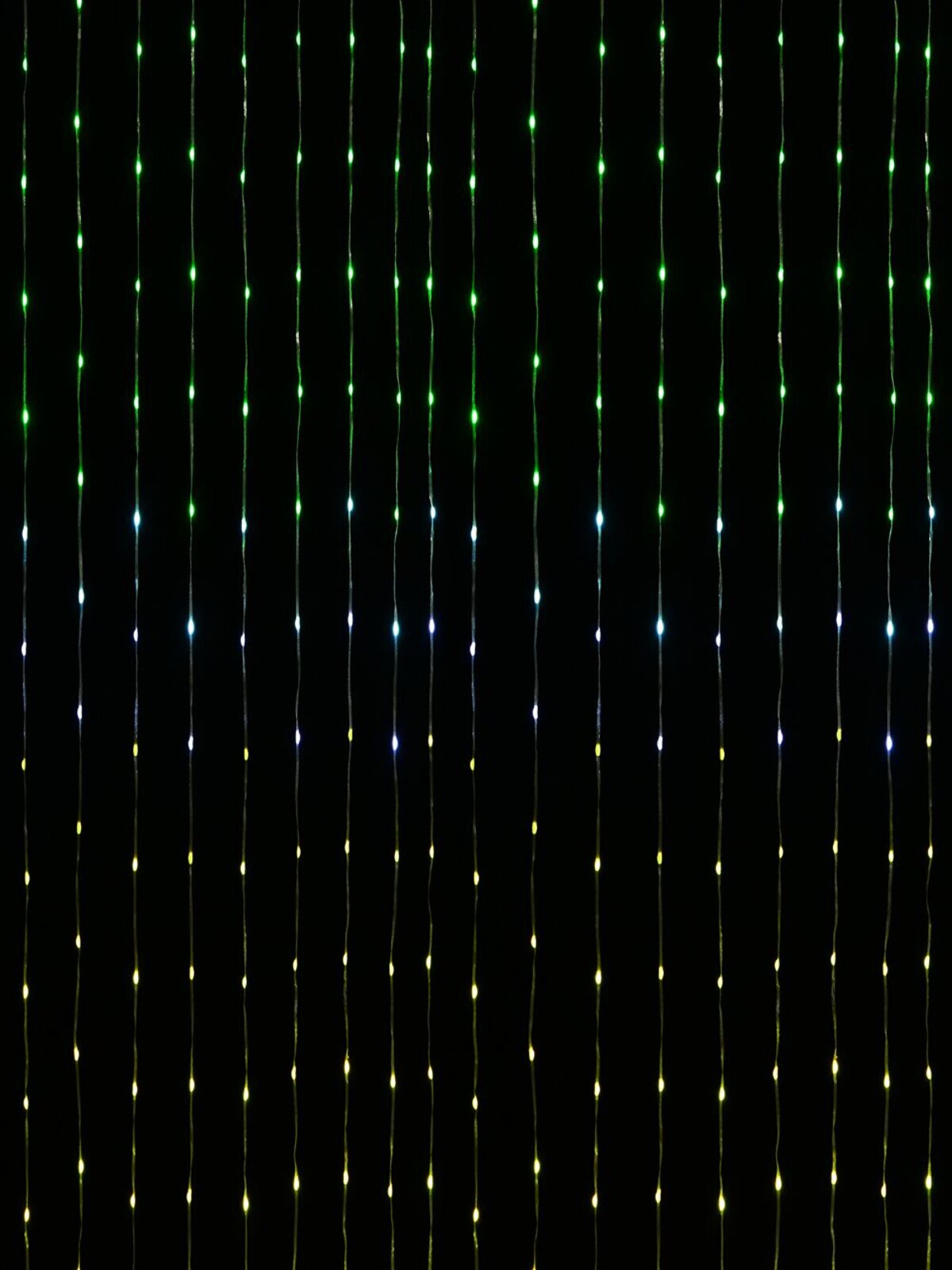 240 Smart Multi Colour LED Seed Bulb Waterfall Christmas Curtain Light - 1.8m — image 3