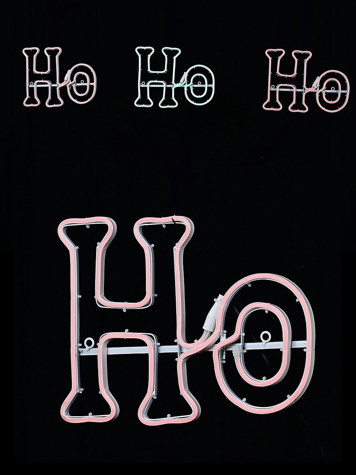 2.5m Dynamic Ho Ho Ho Christmas Outdoor Red & Green LED Neon Flex Display — image 5