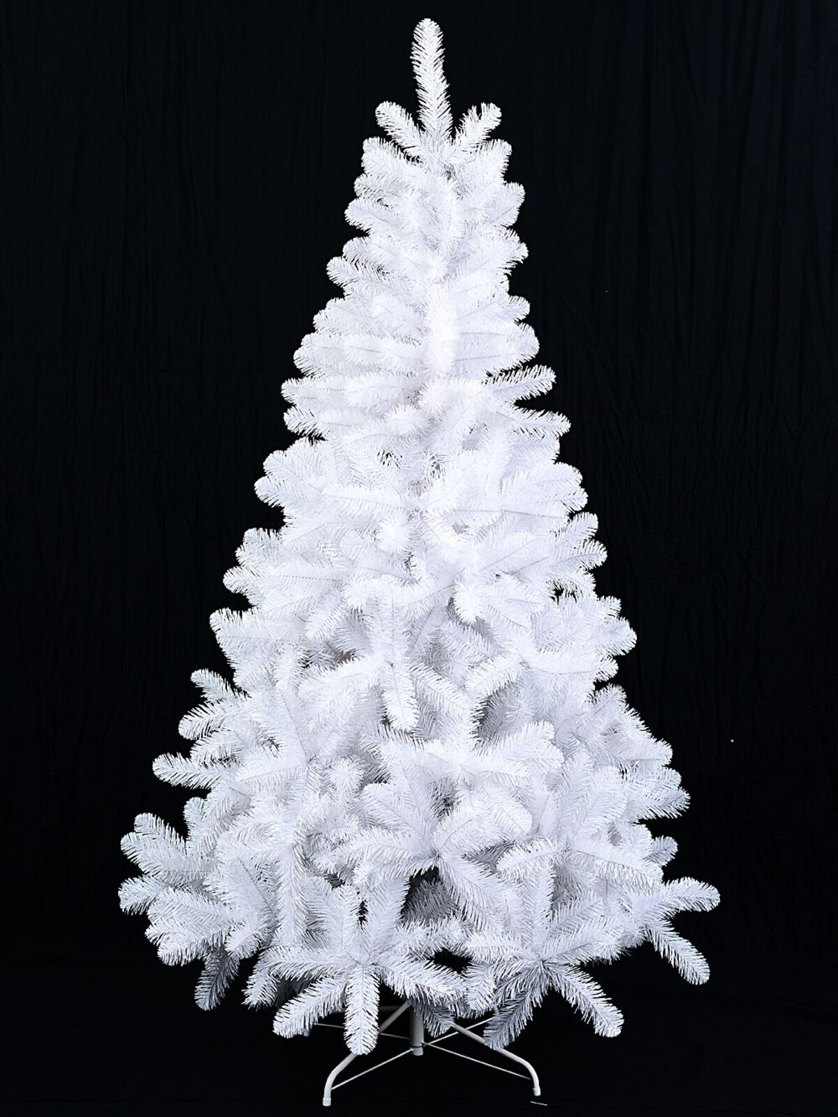 2m Arctic White Artificial Christmas Tree | 770 Tips & Hinged Branches — image 2