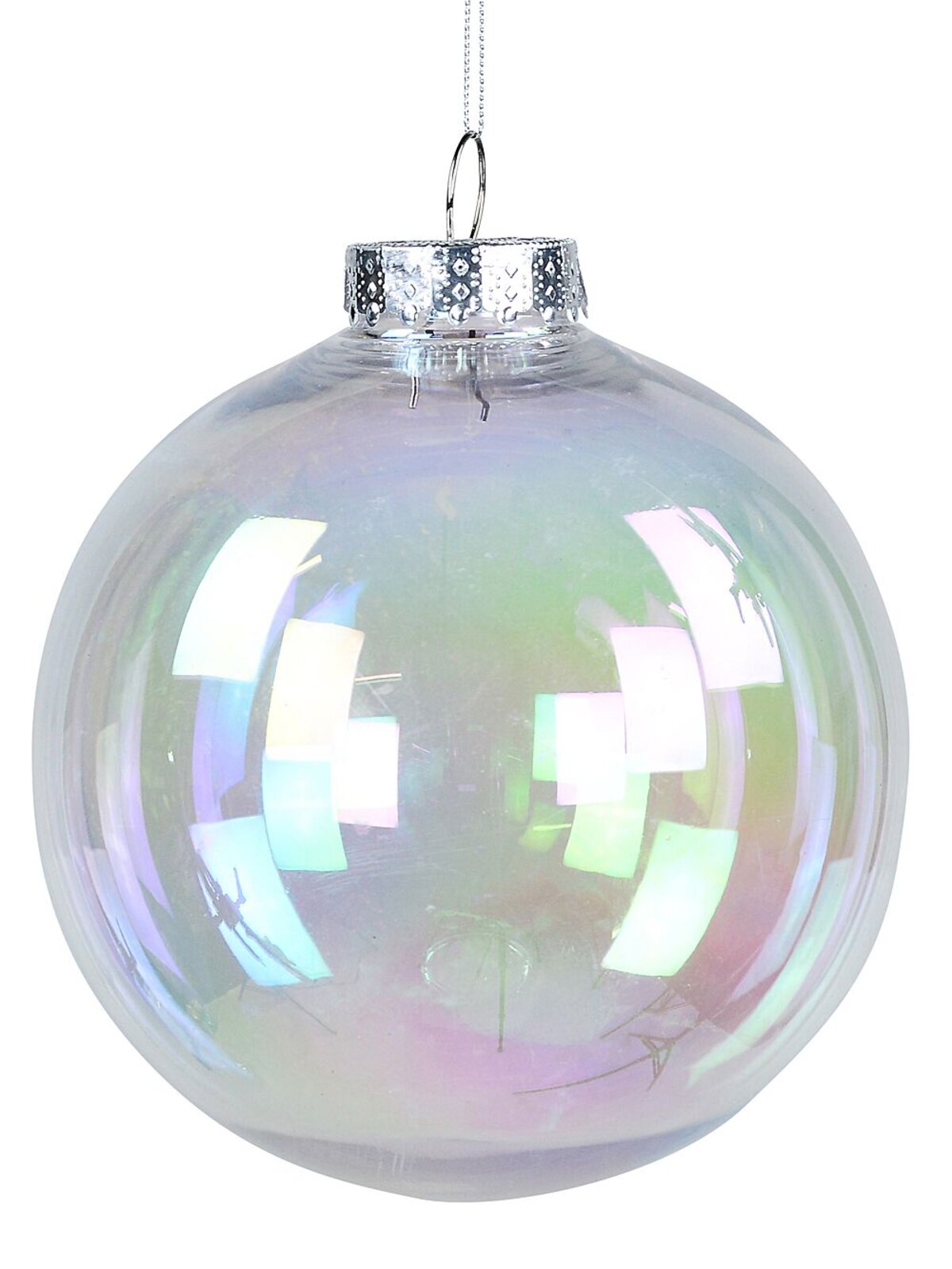 2x Lustrous Clear Grand Iridescent Soap Bubble Baubles | 15cm — image 6