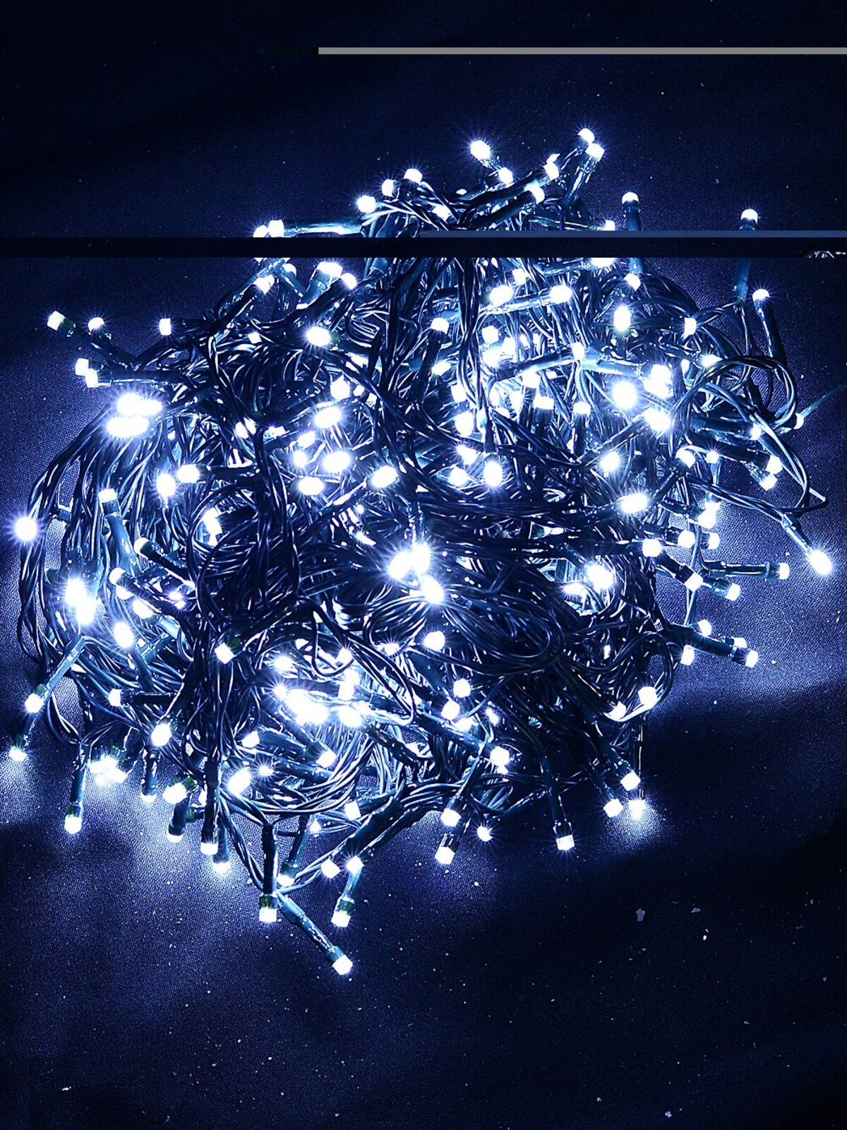 300 Cool White LED String Fairy Lights 8 Function With Timer | 15m — image 3