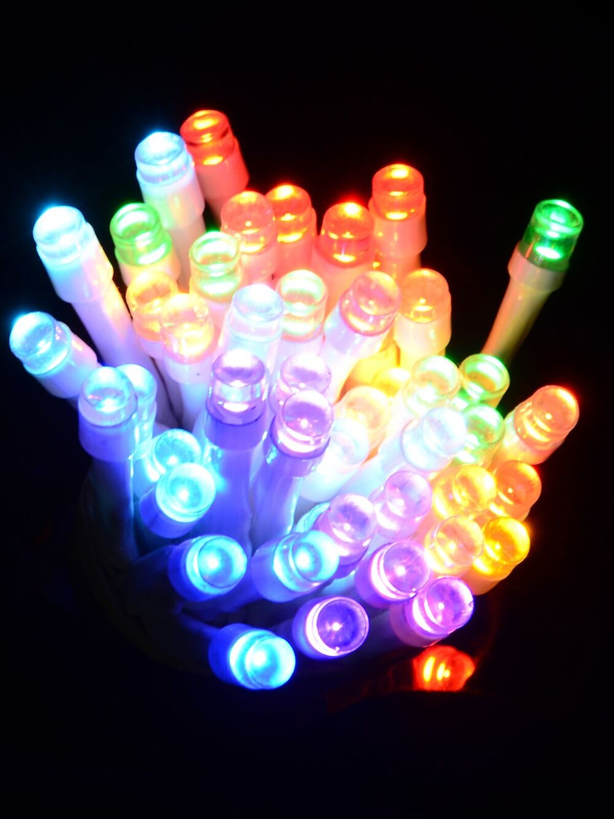 336 Multi Colour LED 90cm Firecracker Cluster Icicle Light — image 6