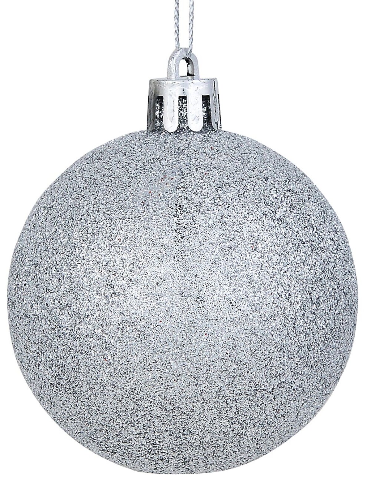 35x Lustrous Silver & Matte White Mixed Essential Baubles | 60mm — image 4