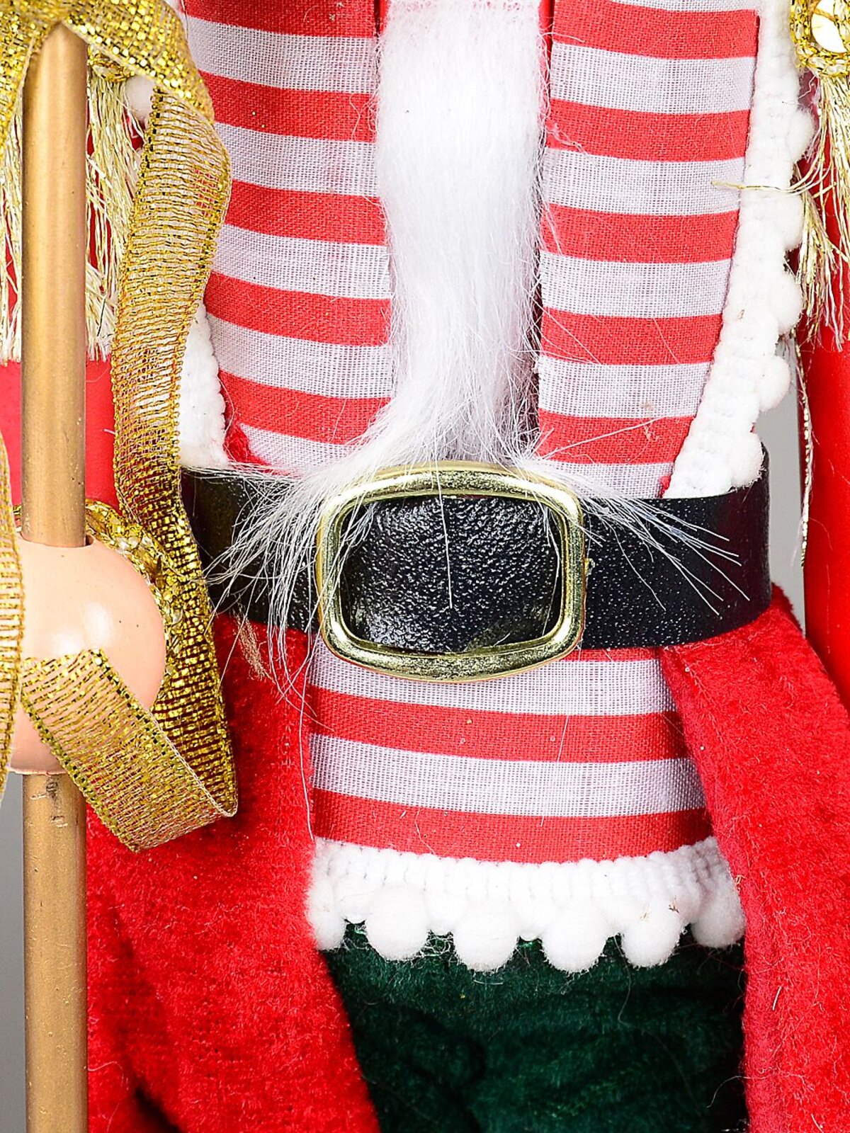 38cm Classic Christmas Nutcracker With Ball Staff Ornament — image 8