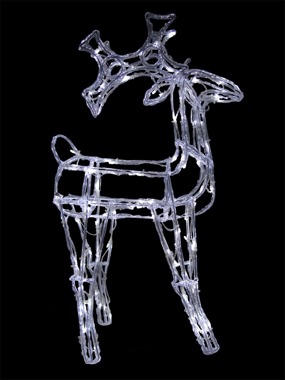 3D LED Ice-Look Standing Deer Light Display - 74cm — image 2