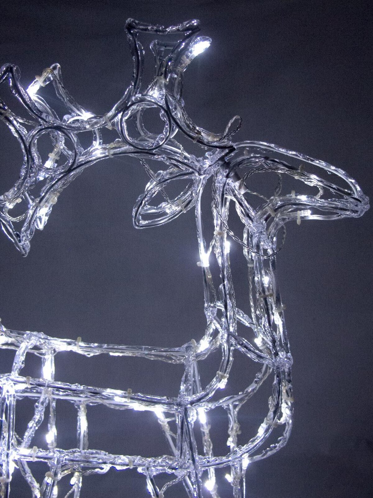 3D LED Ice-Look Standing Deer Light Display - 74cm — image 3