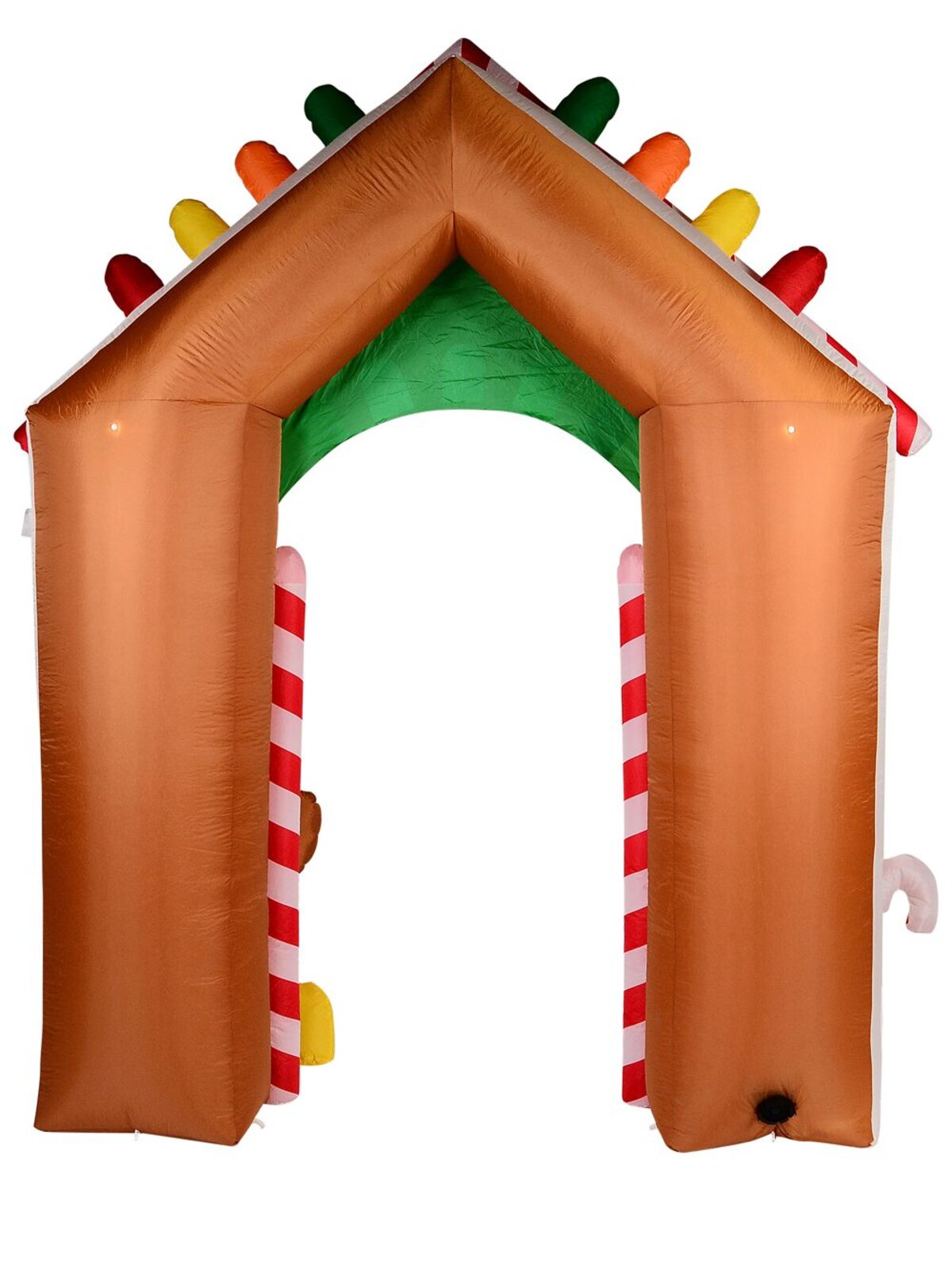 3m Gingerbread House Arch With Cookie Man Illuminated Christmas Inflatable — image 4
