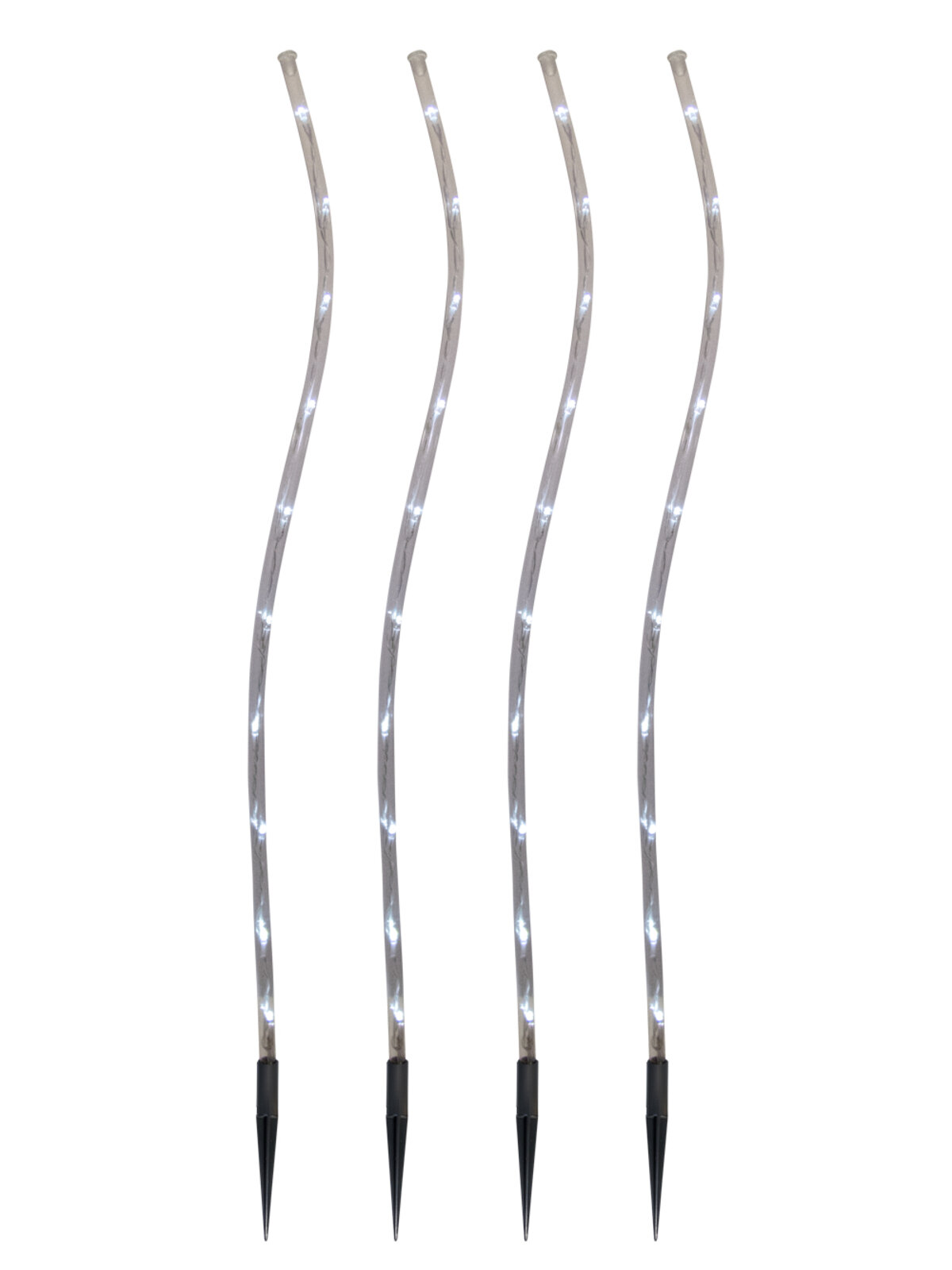 4 x Cool White Lighting Connect LED Wave Tube Stake Light - 70cm — image 2