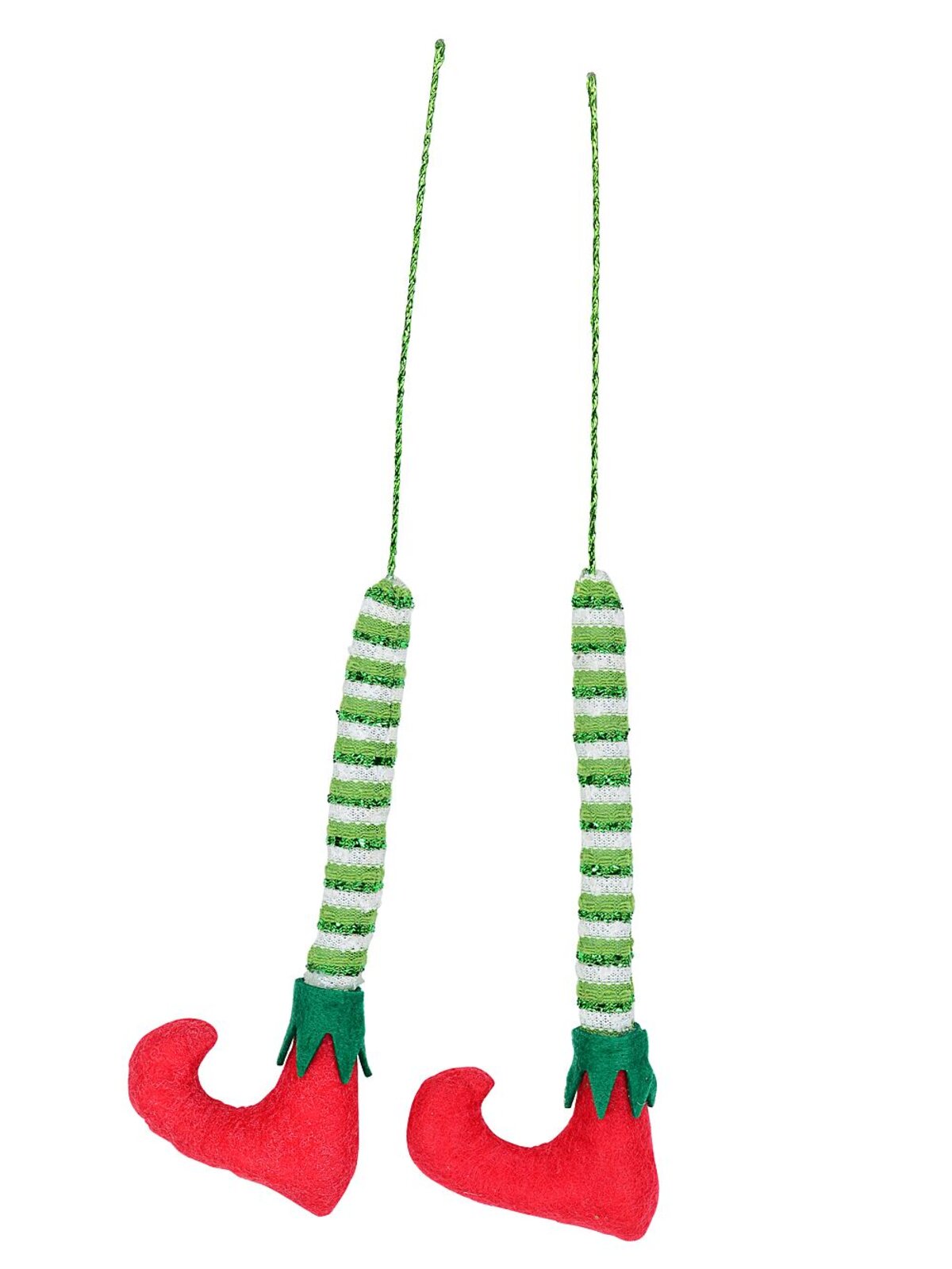 Elf Feet In Your Tree With Long Socks Pair Christmas Stem Picks | 40cm — image 3
