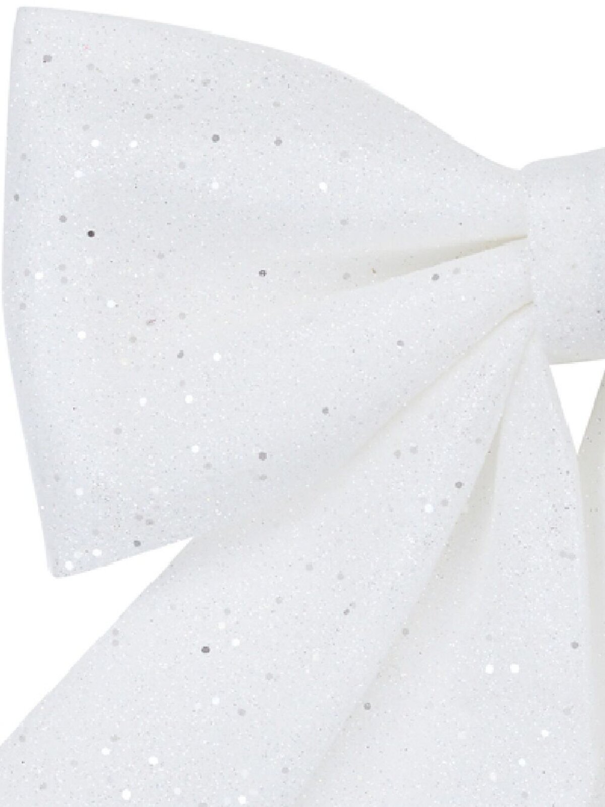 White Glitter & Sequin Adorned Timeless Monumental Bow | 40cm — image 3
