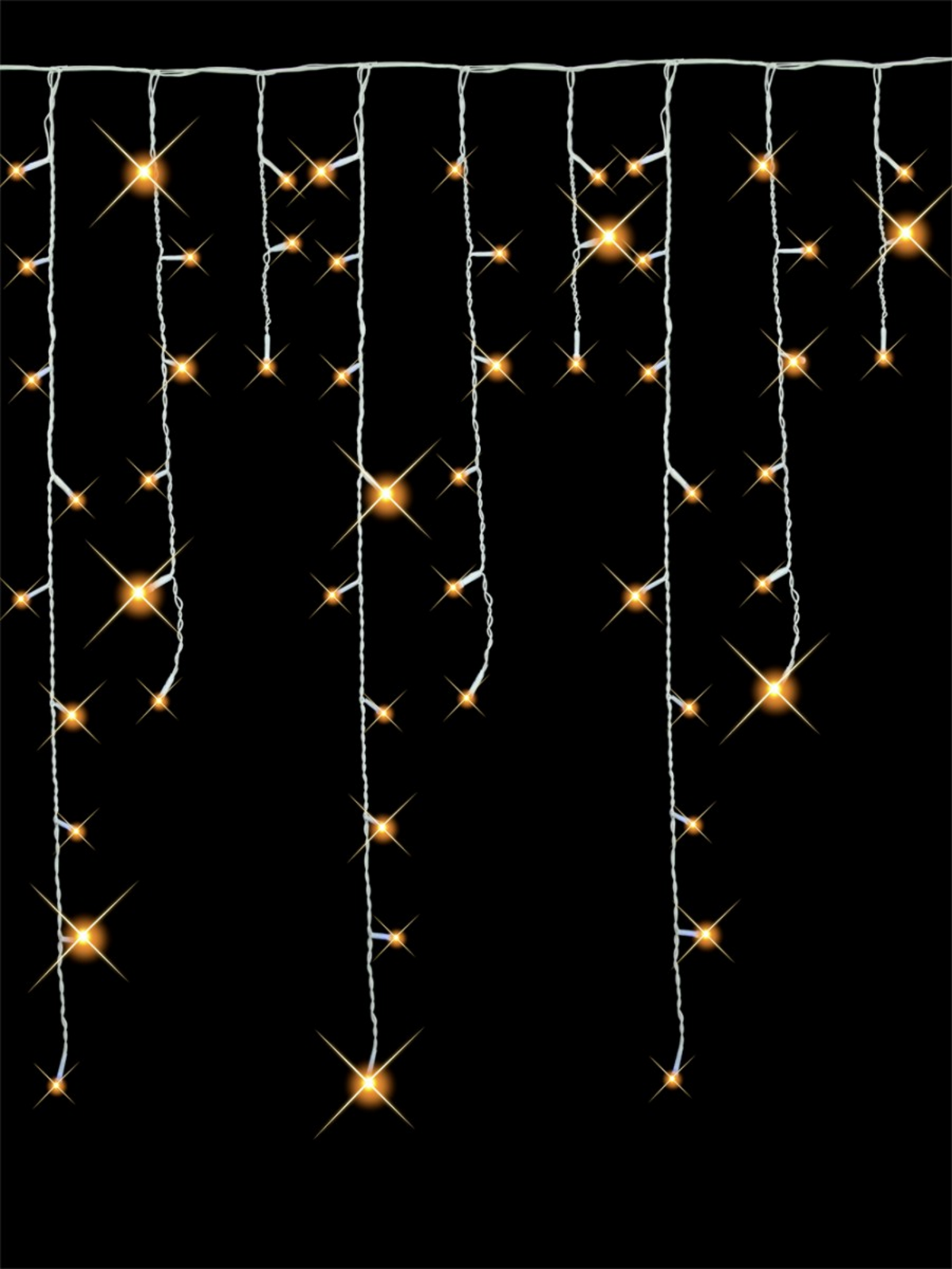 420 Warm White LED Icicle Light - 10m