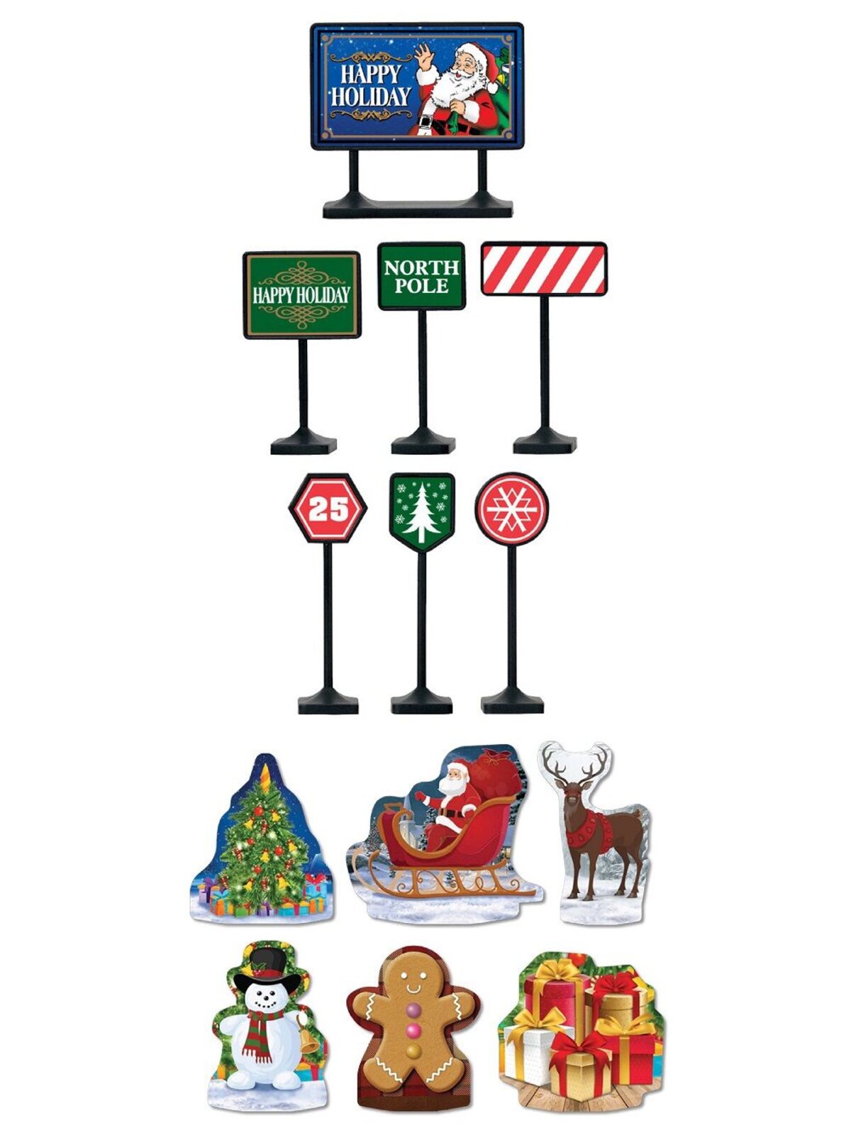 47 Piece Santa Express With Headlight & Music Large Train Set — image 9