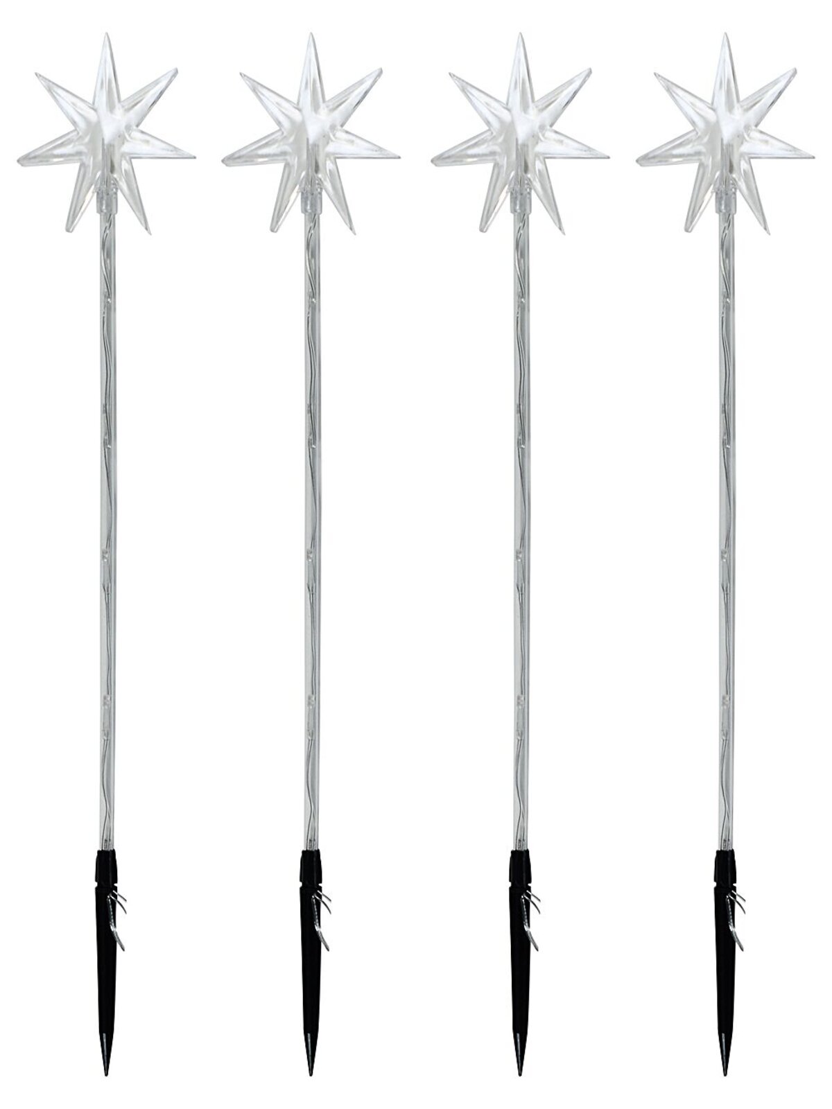 4x Solar LED North Star Path Lights - Multi Colour Garden Stakes | 48cm — image 7