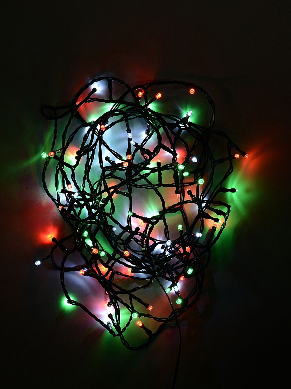 500 Multi Christmas Colours LED Concave Bulb Fairy String Lights - 25m — image 3