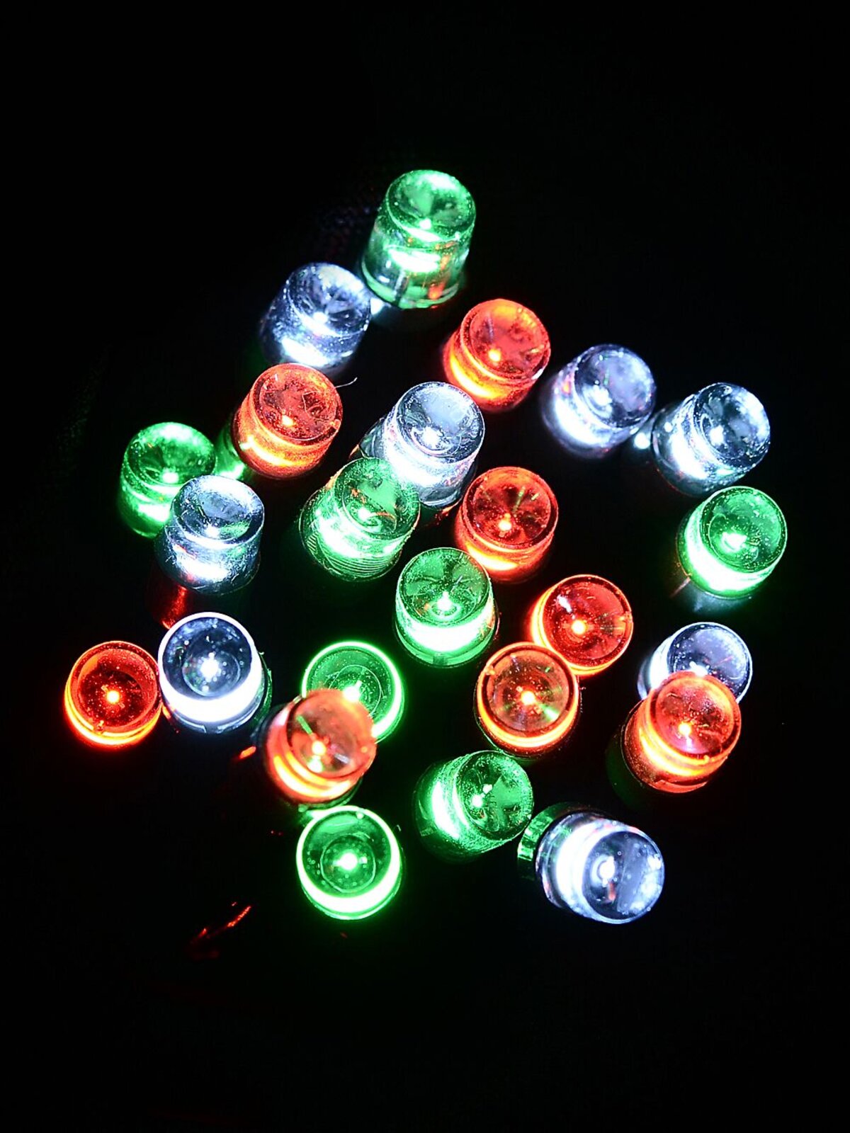 500 Multi Christmas Colours LED Concave Bulb Fairy String Lights - 25m — image 2