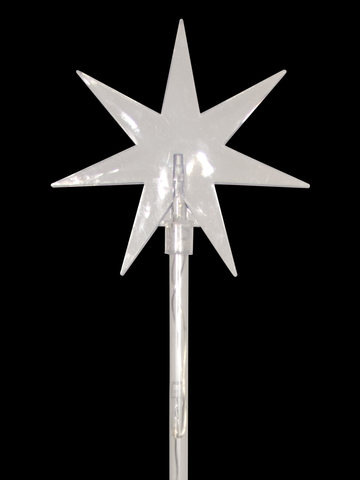 6 Blue LED Solar North Stars On Stakes - 66cm — image 5