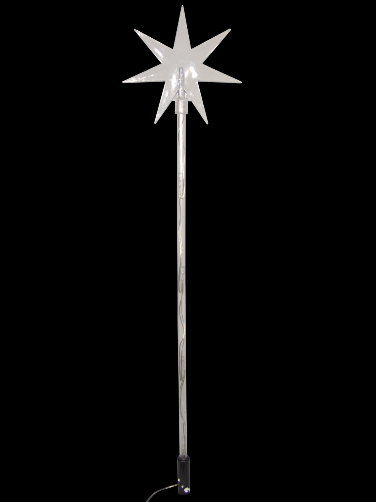 6 Blue LED Solar North Stars On Stakes - 66cm — image 3