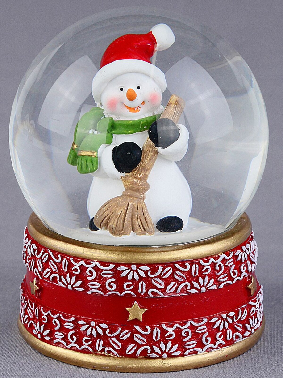 60mm Snowman Sweeper Mini Christmas Waterball Snow Globe — image 4